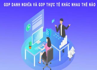 GDP danh nghĩa là gì đặc điểm và so sánh với GDP thực