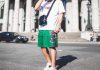 Mix giày Gucci nam cùng với áo thun