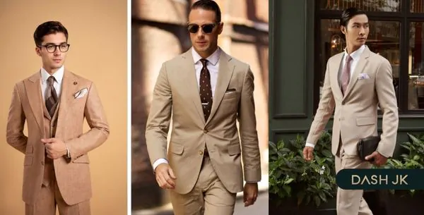 Phối trang phục cùng tông be
