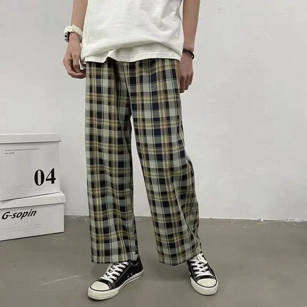 Kết hợp quần caro nam với áo phông Kết hợp quần caro nam với áo phông