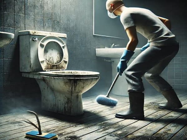 Nằm mộng thấy dọn nhà vệ sinh rất bẩn