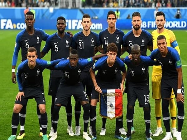 Đội hình ra sân của Pháp trong trận chung kết World Cup 2018