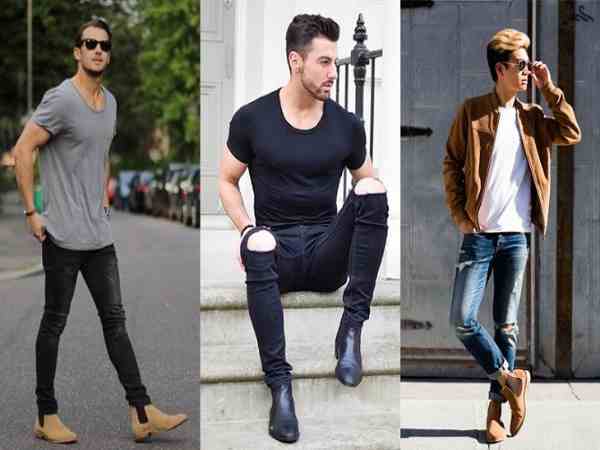 Phối giày boot nam với quần jeans Phối giày boot nam với quần jeans
