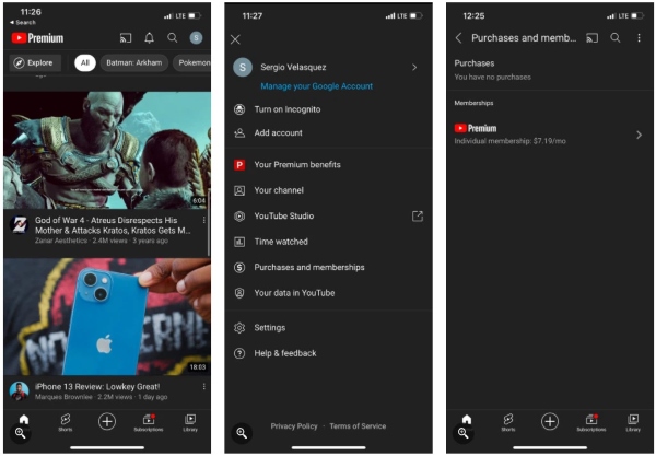 Cách hủy YouTube Premium trên điện thoại iPhone Cách hủy YouTube Premium trên điện thoại iPhone
