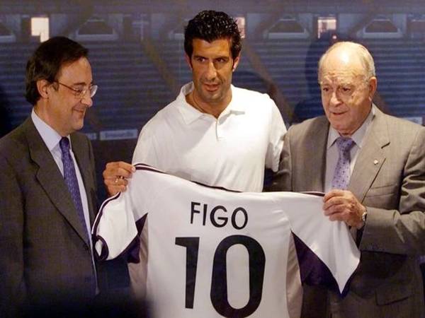 Số áo Luis Figo tại Real Madrid?