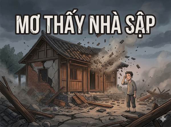 Chiêm bao thấy nhà hàng xóm bị sập